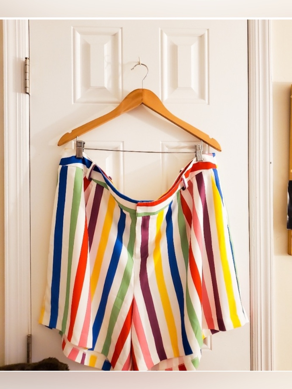 IN SEARCH OF THESE SHORTS! Eloquii Multicolor Striped Shorts